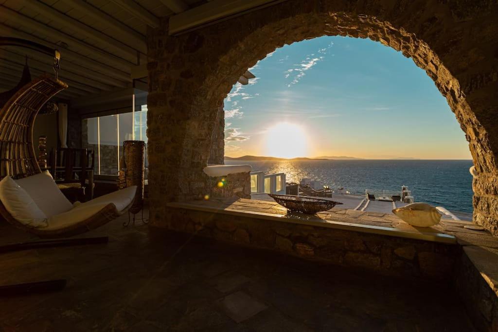 Mykonos Sea View Luxury Villa By Calypso Sunset Villas Mykonos Town Exterior photo