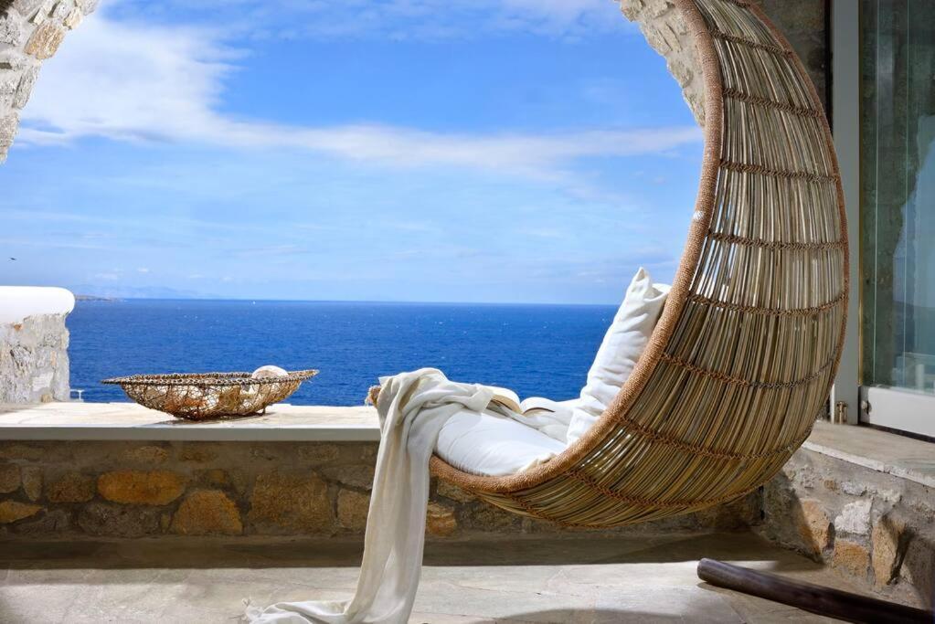 Mykonos Sea View Luxury Villa By Calypso Sunset Villas Mykonos Town Exterior photo