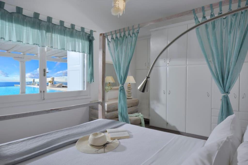 Mykonos Sea View Luxury Villa By Calypso Sunset Villas Mykonos Town Exterior photo