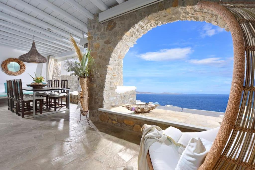 Mykonos Sea View Luxury Villa By Calypso Sunset Villas Mykonos Town Exterior photo