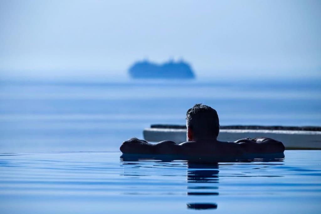Mykonos Sea View Luxury Villa By Calypso Sunset Villas Mykonos Town Exterior photo