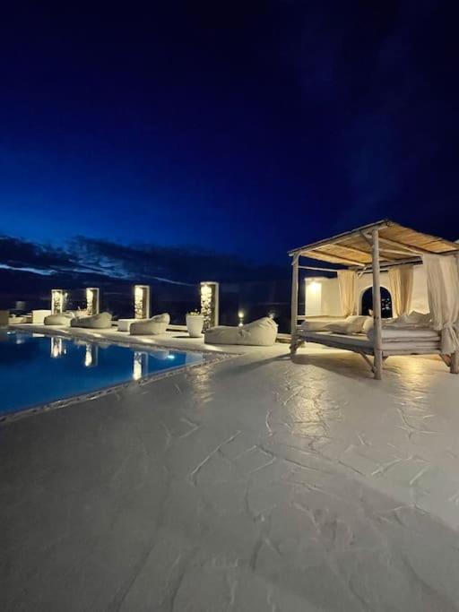 Mykonos Sea View Luxury Villa By Calypso Sunset Villas Mykonos Town Exterior photo