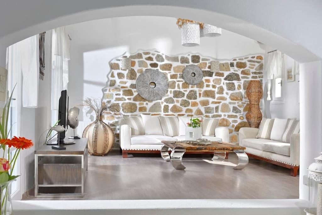 Mykonos Sea View Luxury Villa By Calypso Sunset Villas Mykonos Town Exterior photo